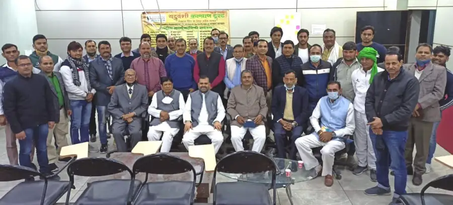 Members at the Christmas and New Year gathering, Noida